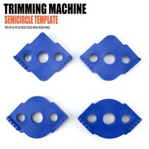 라우터테이블 테이블쏘 나무 패널 반경 r 플레이트 비트 코너 지그 트리밍 기계 조각 기계 r5 r40 라우팅 라운드 코너 템플릿, [04] blue 4pcs