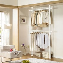 왕자행거 왕자 화이트2단행거32mm_602, 단일옵션