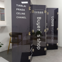 래핑칸막이 아크릴 스크린 파티션 사무실 매장 업소, G 오렌지 180X60 5장