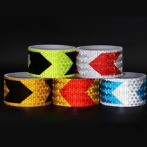 야간 시야확보 반사테이프 안전테이프 축광시트 야광, 옐로우레드