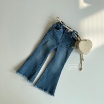총알구제 부츠컷 데님팬츠 유아 어린이 아동 키즈 주니어 여아 청바지