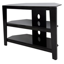 AVF FS1050VIB-A Vico TV Stand with Glass Shelves for TVs up to 55-Inch Black, 1