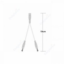 전원분배기 호환 5.5mm 2.1mm DC 전원 분배기 케이블 1 ~ 2/3/4/5/6/8 웨이 5V 12V 24V 어댑터 LED 스트립, 09 type J 15cm_03 5pcs