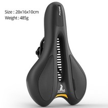 PHOENIX 자전거 안장 시트 빅 버트 자전거 도로 사이클 산악 자전거 젤 시트 쇼크 업소버 넓고 편안한 액세서리, 066 까맣게