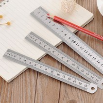 스틸자 강철자 철자 제도용 학생용 쇠자 직자 15 20 30cm, 상품선택, 1자-15cm