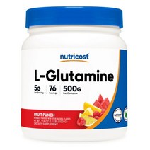 Nutricost L-글루타민 후룻펀치, 500g, 3개