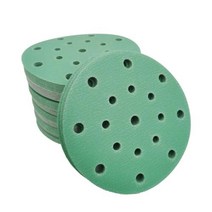 페스툴 샌더용 녹색 사포 6 인치 17 홀 사포 150mm 원형 플록 80400 그릿 연마제 100 매, 6 inch 50pcs+80