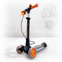 유아 세발킥보드 티큐브 블랙 1P 접이식 LED 씽씽이 858227EA, 본상품선택