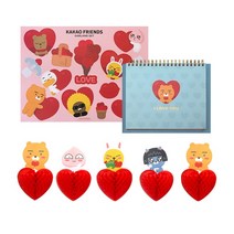 9900원 세트 카카오프렌즈 러브 문구세트, 단품