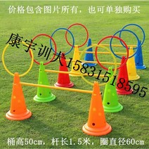 애견 강아지 반려동물 운동장 도그쇼 어질리티 터널 허들 원형 장애물 훈련 펫피트니스 세트, 서클 점프 + 높이뛰기 콤보