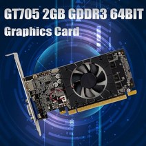 GT705 그래픽 카드 2GB GDDR3 64 비트 810Mhz PCIE 2.0 HDMI 호환 VGA 비디오 ASUS 컬러풀 마더보드, [01] Black