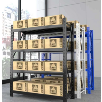 철제 수납 다층 적치대 앵글 조립식 펜트리 베란다, 120x40x200블랙