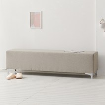 나무뜰 코젯 책장형/수납형 인테리어 벤치 소파, 코젯 1600 모던 패브릭 벤치 소파 SRS023C, 연그레이