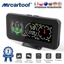 GPS 측량기 측정기 좌표 땅 토양 현장 부동산 면적 MRCARTOOL M60 자동차 속도계 속도 경사계 오프로드 슬, [1]M60