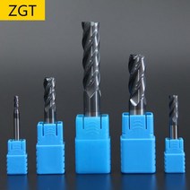 ZGT 엔드 밀 합금 초경 텅스텐 스틸 밀링 커터 HRC50 4 플루트 4mm 6mm 8mm 10mm 12mm 금속 공구, 12x12Dx150L