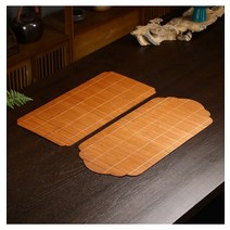 원목트레이 나무쟁반 우드트레이 논슬립트레이 옻칠 대나무 직조 길조 구름 차 매트 손으로 짠 테이블 플래그 선 차 만들기 방수 차 매트 다도 액세서리1240850 L3