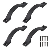 가구손잡이 서랍 붙박이장 싱크대 소렌토 전면고정 손잡이, 블랙 - 소(4개)