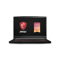 MSI GF63 씬 9SC-068 15.6인치 게이밍 노트북 베젤 인텔 코어 i5-9300H 엔비디아 지포스 GTX1650 8GB 256GB NVMe SSD