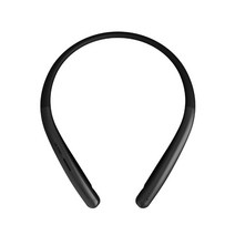 엘지 톤플러스 이어폰 넥밴드 블루투스 지동줄감기 모노스피커 메탈 블랙