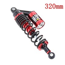 오토바이쇼바 호환 범용 320/340mm 오토바이 에어 쇼크 업소버 리어 서스펜션 혼다 야마하 스쿠터 Xmax Ae, 01 320mm red O