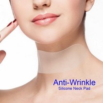 넥크림 목주름패치 재사용 가능한 실리콘 주름 방지 목 패드 투명 마이크로 그루브 실리카 젤 패치 페이셜 케어 제거 스티커 스킨, [02] 1pc neck pad