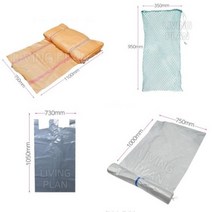 재활용망 재활용그물망 100리터 100L 분리수거망 비닐봉투 마대 자루 10개 50개 100개, 반투명비닐 100장