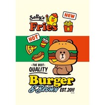 제이스토어 / 직소퍼즐 라인프렌즈 버거프렌드 108피스, 본상품선택, 단품_108PCS