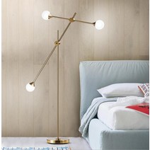 모던 기하학 장 스탠드 조명 앵두 3구 이케아 호텔 미드센추리 골드 거실 무드등 을지로