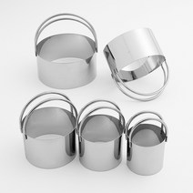 빵집 밀가루반죽 쿠키 원형틀 커터 5P 준비물 도구 베이킹 치즈 체험