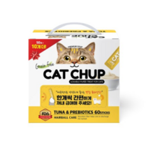 바이캣 캣찹 참치 앤 프리바이오틱스고양이 간식 생선 14g x 60p, 1개, 참치+유산균 혼합맛