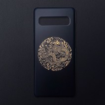 우리일쌍 유광 전통문양 왕을 담은 블랙 골드 곤룡포 디자인 휴대폰 케이스/남자친구 제대 전역 선물 추천 (3677598), 아이폰11pro