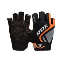 RDX 하프 핑거 짐 글러브 F14 오렌지 (WGS-F14O), 1개, 미디움