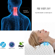 라텍스 경추 디스크 목편한 꿀잠베개, 라텍스베개