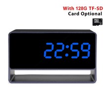 초소형 블랙박스 cctv 적외선 미니 음성 대화 감시 홈 애견 카메라 hd 4k smart mini clock camera wireless wifi p2p ip webcam, k80-128GB