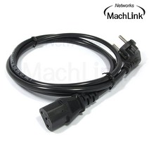 국산 전원케이블 파워코드 전원선 TV 컴퓨터 모니터 PC AC 220V 10A KC인증 0.5M 1M 1.5M 2M, 1개