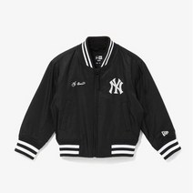 뉴에라키즈자켓 N QC 12824457 MLB 나일론 뉴욕 양키스 스타디움 재킷 블랙