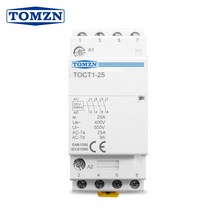 TOCT1 4P 25A 2NC 2NO 220V/230V 50/60HZ 딘 레일 가정용 ac 모듈 형 접촉기, 02 220V_01 2NO2NC