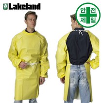 내화학앞치마 LakeLand-527 (옐로우) 보호복 보호대 앞치마 치마, 1box(50벌)