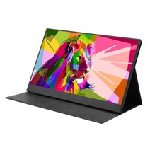 휴대용모니터 포터블모니터 듀얼 미니 TV LCD HD 터치 패널 휴대용 모니터 2k c, 15.6인치4k, 영국 플러그