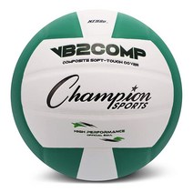 Champion Sports VB Pro Comp Series Indoor Volleyball Official Size - Durable Soft-Touch Volleyball, 1