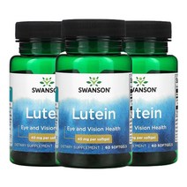 스완슨 루테인 40mg 소프트젤 60정, 3팩