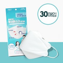 대박이네 하이가드 황사마스크 KF80 대형 30매입 화이트 4중구조 미세먼지차단