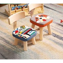 어린이 의자 생각하는의자 나무 벤치 유아 아기의자, 빅스퀘어 등받이-마우스