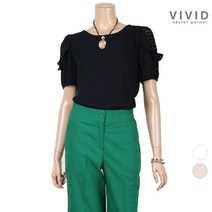 VIVID SG VIVID SG 라운드 레이스패치 블라우스 VS024047