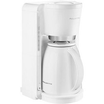 커피내리기 내리는기계 카페 영업 가정용커피머신 Rowenta CT3801 필터 커피 머신 Adagio Milano 플라스틱 열 플라스크 812 컵 화이트스테인리스 스틸, 단일모델명/품번