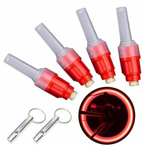 Vabration 센서 방수 충격 방지 램프 자전거 바퀴 네온 타이어 밸브 LED 조명 2개 (레드 색상 레드 라이트 [2팩 4개] A), RED COLOR - RED LIGHT 2PACKS