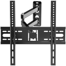 Nuyoah 풀 모션 TV 벽 마운트 최대 39.9kg88파운드의 2655인치 플랫 커브 TV용 관절형 암 연장 회전 기울기가 있는 완벽한 센터 맥스가 브래킷 VESA 400x40