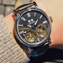 디엔 남성시계 남자시계 명품시계 오토메틱시계 가죽시계 손목시계 기계식 스켈레톤 아일랑