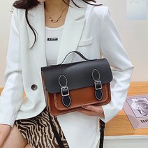 SOCEAN 핸드메이드 가방 만들기 재료 사첼백 블랙+브라운 손바느질 DIY 가죽 공예 키트 수제 가방 재료 태교 바느질 취미 부자재 방콕 놀이 파우치 패키지 손가방 키트 반제품 만들기