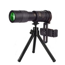 폰망원경36배 스마트폰장착 삼각대 고배율 캠핑용 휴대용 초망원 렌즈 10-300X40mm 수동 초점 줌 단안 망, 04 inlcude Tripod Clip